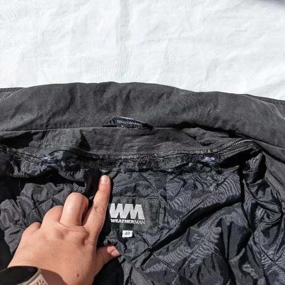 Vintage Mens Green Weatherman Jacket with  Zip Out Layer - Size 40 - Picture 8 of 11